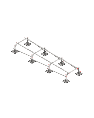 Опорная конструкция для установки оборудования TECHNORAPTOR STEELFOOT 1000х4000 КМ-профиль (KM-TR-STF-SSEI-1000-4000) в Березниках Системы видеонаблюдения Pintop.ru