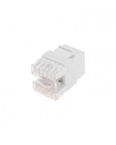 Модуль Keystone Jack RJ-45(8P8C), UTP неэкранированный, CAT 5e, тип 180 градусов, белый REXANT PRO 02-0060 в Березниках Модули Keystone Pintop.ru