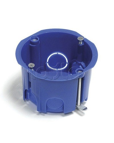 Коробка установочная для твер. стен D68x45 мм межцентр 71мм, IP20, синий Экопласт 44662 в Березниках Распределительные коробки Pintop.ru