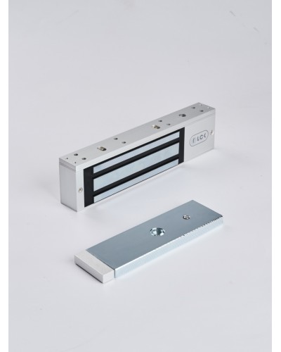 R-Lock RL-EM350-LSS - Электромагнитный замкок, 350кг, DC12/24B, цвет серебристый сатинированный алюминий RAL 7047, два датчика втроены в корпус замка: датчик Холла и магнито-контактный датчик в Березниках Электромагнитные замки Pintop.ru