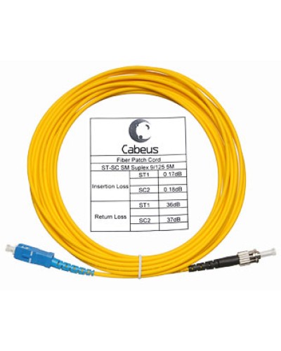 Шнур оптический simplex LC-SC 9/125 sm 1,5 м LSZH Cabeus FOP(s)-9-LC-SC-1,5m в Березниках Патч-корды оптические Pintop.ru