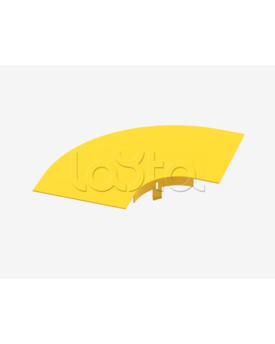 Крышка на горизонтальный изгиб на 90° Hyperline FBTR-120-ELB90CVR в Березниках Аксессуары для лотков Pintop.ru