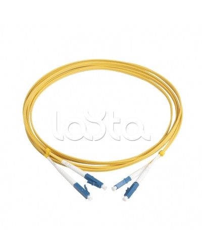 Патч-корд волоконно-оптический Hyperline FC-D2-9-LC/UR-LC/UR-H-3M-LSZH-YL в Березниках Патч-корды оптические Pintop.ru