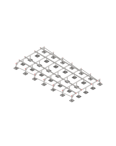 Опорная конструкция для установки оборудования TECHNORAPTOR STEELFOOT 3000х6000 тип 2 HD КМ-профиль (KM-TR-STF-SSEI-3000-6000-2 HD) в Березниках Системы видеонаблюдения Pintop.ru