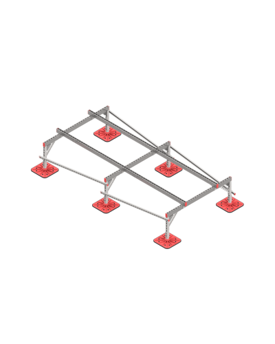 Опорная конструкция для установки оборудования TECHNORAPTOR FOOT 1500х3000 тип 1 HD КМ-профиль (KM-TR-F-SSEI-1500-3000-1 HD) в Березниках Системы видеонаблюдения Pintop.ru