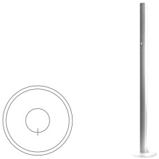 Стойка ограждения базовая с отверстием под фиксатор (антик серебро) Oxgard