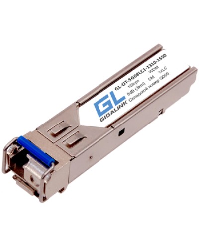 Модуль SFP WDM Gigalink GL-OT-SG08LC1-1310-1550-D GL-10TLC-D в Березниках Модули SFP/XFP/GBIC Pintop.ru