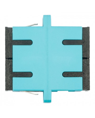 Адаптер оптический проходной SC-SC, OM3, дуплекс (duplex), бирюзовый Datarex DR-541023 в Березниках Коммутационные изделия Pintop.ru