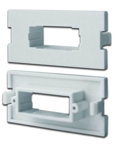 Вставка модульная под SC дуплексный адаптер в розетку LAN-MB, белая LANMASTER LAN-MBP-2SC-WH в Березниках Коннекторы Pintop.ru