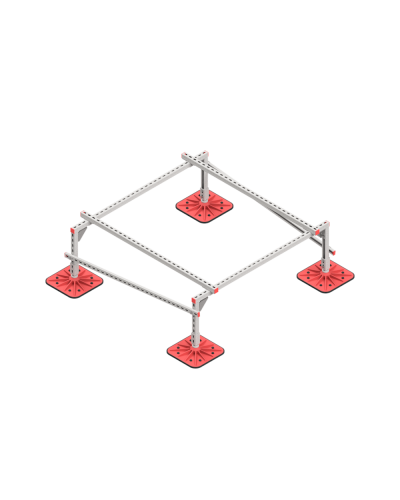 Опорная конструкция для установки оборудования TECHNORAPTOR FOOT 1500х1500 тип 1 КМ-профиль (KM-TR-F-SSEI-1500-1500-1) в Березниках Системы видеонаблюдения Pintop.ru