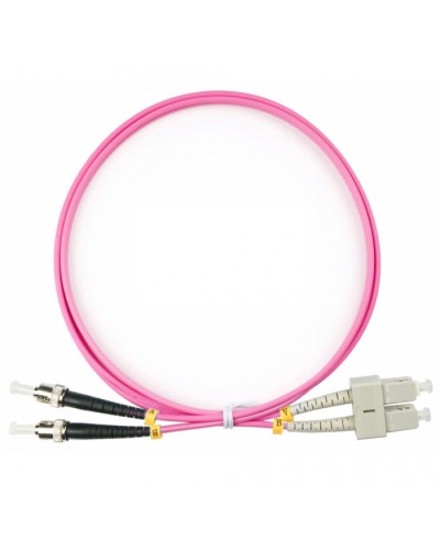 Шнур оптический duplex SC-ST 50/125 mm OM4 1м LSZH Cabeus FOP-50-OM4-SC-ST-1m в Березниках Патч-корды оптические Pintop.ru