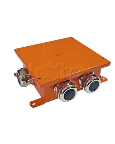 SMB120 Коробка металлическая, огн. E-110,о/п 120х120х60, 4 метал. гермоввода, IP66, 12P, (1,5-10 мм2), цвет оранж. Экопласт (56374) в Березниках Распределительные коробки Pintop.ru
