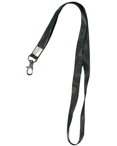 Лента шёлковая с металлическим карабином-защёлкой Tantos TS-STR (black) в Березниках Дополнительное оборудование для СКУД Pintop.ru