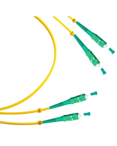 Шнур оптический duplex SC/APC-SC/APC 9/125 sm 7м LSZH Cabeus FOP(d)-9-SC/APC-SC/APC-7m в Березниках Патч-корды оптические Pintop.ru