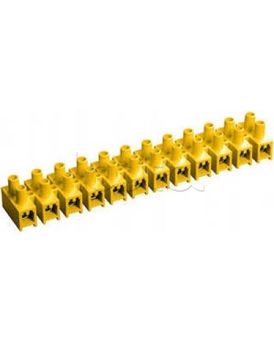 Зажим винтовой ЗВИ-3 н/г 1,0-2,5 мм2 (12пар) желтый IEK UZV7-003-04 в Березниках Клеммные колодки Pintop.ru