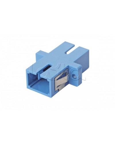Оптический адаптер OS2, симплекс SC, с фланцами, синий Eurolan (36A-S2-SC-02BU) в Березниках Проходные адаптеры и розетки оптические Pintop.ru