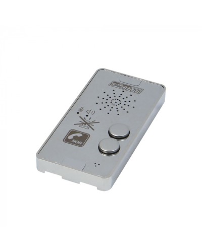 Переговорное устройство с кнопкой отключения оповещателя (зеркальная поверхность) Кристалл СДК-029.МГН.2 в Березниках Дополнительное оборудование для ОПС Pintop.ru