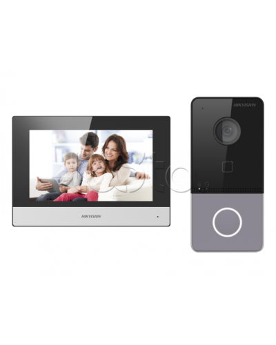 Комплект IP видеодомофона с Wi-Fi Hikvision DS-KIS603-P(C) в Березниках Комплекты домофонов Pintop.ru