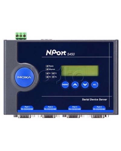 Сервер 4-портовый RS-232/422/485 в Ethernet Moxa NPort 5450-T в Березниках Дополнительное оборудование для ОПС Pintop.ru