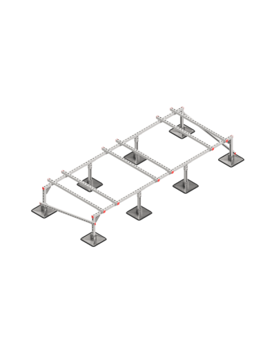 Опорная конструкция для установки оборудования TECHNORAPTOR STEELFOOT 3000х1200 тип 1 КМ-профиль (KM-TR-STF-SSEI-3000-1200-1) в Березниках Системы видеонаблюдения Pintop.ru