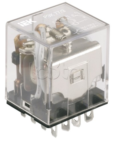 Реле промежуточное РЭК77/3 IEK RRP10-3-10-012D в Березниках Аксессуары для кабель-канала Pintop.ru