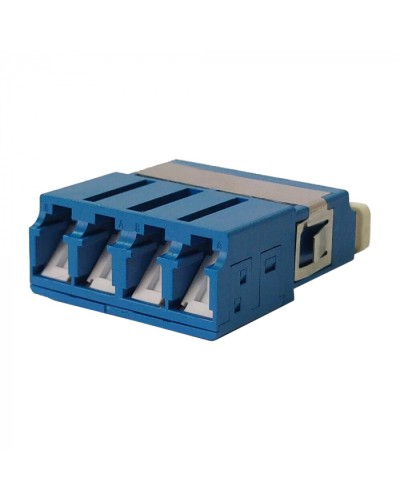 Адаптер оптический LC OM3, со шторкой, корпус SC, квадро LANMASTER (LAN-4LCS/SH-AM-OM3) в Березниках Проходные адаптеры и розетки оптические Pintop.ru