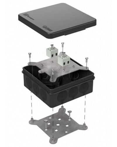 Коробка огнестойкая для о/п двухкомпонентная 60-0303-9005-FR2.5-4 Е15-Е120 100х100х40 Промрукав (60-0303-9005-FR2.5-4) в Березниках Огнестойкие кабельные линии Pintop.ru