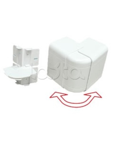 Угол внешний изменяемый 100х55 с задней стенкой и разделителем для кабель-канала серии ARC-LAN, огнестойкость E15-E110 Экопласт 576211-E110 в Березниках Аксессуары для кабель-канала Pintop.ru