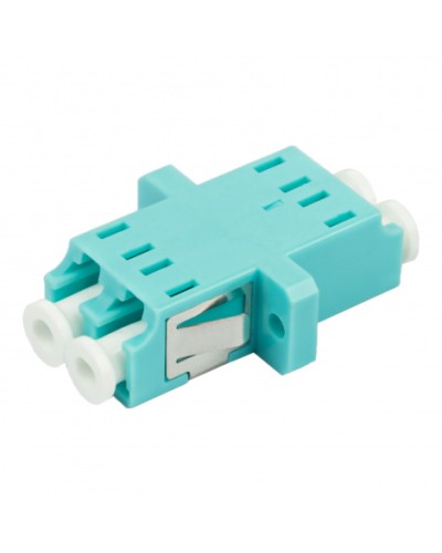 Адаптер оптический проходной LC-LC, OM3, дуплекс (duplex), бирюзовый Datarex DR-541123 в Березниках Коммутационные изделия Pintop.ru