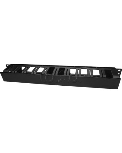 Кабельный организатор пластиковый с крышкой Hyperline (CM-1U-D66-PL-COV) в Березниках Кабельные органайзеры Pintop.ru