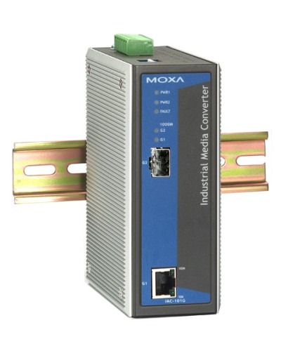 Медиаконвертер Gigabit Ethernet 10/100/1000BaseTX в 1000BaseSX/LX/LHX/ZX Moxa IMC-101G в Березниках Дополнительное оборудование для ОПС Pintop.ru
