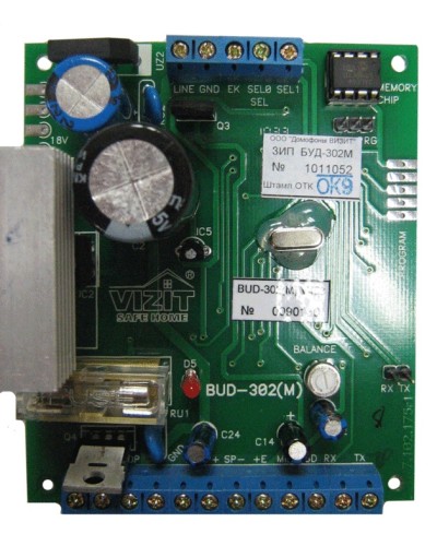 Плата печатная в сборе Vizit ЗИП БУД-302М в Березниках Аксессуары для многоабонентных систем Pintop.ru