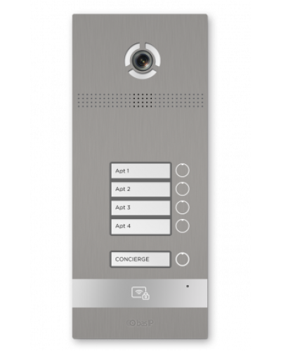 Вызывная панель BAS-IP BI-04FBI SILVER в Березниках Вызывные видеопанели малоабонентные Pintop.ru
