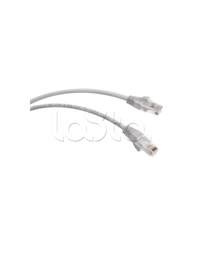 Патч-корд UTP, категория 5e, 0.5 м, LSZH, неэкранированный, серый Cabeus PC-UTP-RJ45-Cat.5e-0.5m-LSZH в Березниках Патчкорды (медные) Pintop.ru