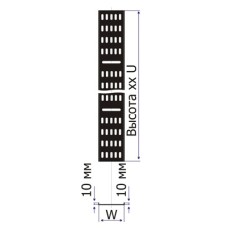 Лоток кабельный вертикальный для шкафов 21U шириной 100 мм TWT TWT-CB-CTR-21U-1