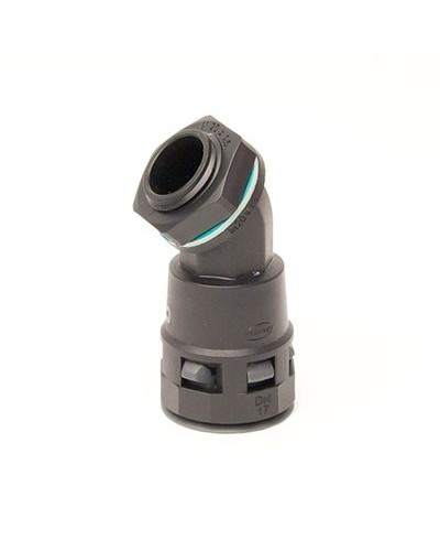 Монтажный комплект муфта 45 грд. труба-коробка DN 36 мм, М40х1,5, полиамид, цвет черный DKC PACL36M40N в Березниках Крепеж: Дюбели, шурупы, саморезы Pintop.ru