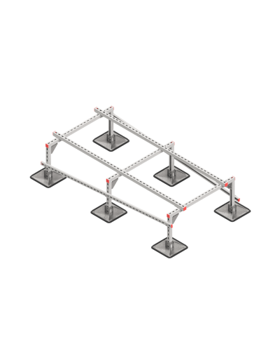 Опорная конструкция для установки оборудования TECHNORAPTOR STEELFOOT 1000х2000 тип 2 HD КМ-профиль (KM-TR-STF-SSEI-1000-2000-2 HD) в Березниках Системы видеонаблюдения Pintop.ru