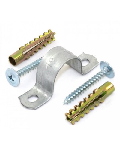 Комплекты для крепления ОКЛ с использованием самореза, дюбеля и скобы СМД 14-15 (100 шт) Промрукав (PR08.5001) в Березниках Держатели, клипсы, скобы Pintop.ru