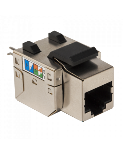 Модуль Keystone RJ45, Cat.5E, STP, 90 градусов, белый TWT (TWT-OK45STP/5E-WH) в Березниках Коннекторы и разъемы Pintop.ru