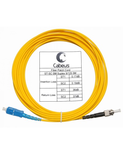 Шнур оптический simplex SC-ST 9/125 sm 25м LSZH Cabeus FOP(s)-9-SC-ST-25m в Березниках Патч-корды оптические Pintop.ru