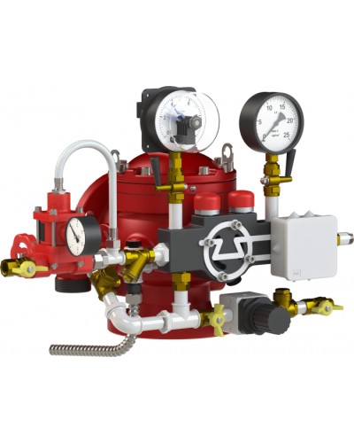 Узел управления спринклерный водозаполненный Спецавтоматика УУ-С100/1,6В-ВФ.О4-01 Прямоточный-100 (с камерой задержки) в Березниках Устройства пуска водяного пожаротушения Pintop.ru