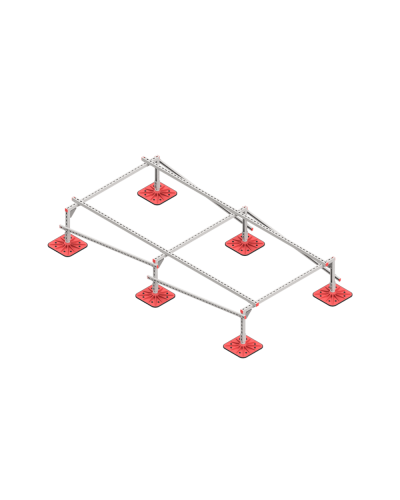 Опорная конструкция для установки оборудования TECHNORAPTOR FOOT 1500х3000 тип 4 HD КМ-профиль (KM-TR-F-SSEI-1500-3000-4 HD) в Березниках Системы видеонаблюдения Pintop.ru