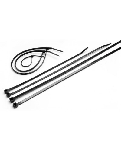 Стяжка нейлоновая неоткрывающаяся, безгалогенная (halogen free), 370x3.6мм, черная (100 шт) Cabeus CTBL-370 в Березниках Стяжки-хомуты Pintop.ru