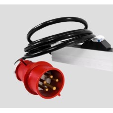 Верт блок розеток Rem-3x16, 3 фазы 16A, инд, 36 C13, 12 C19, 1820 мм, вх IEC 309, шнур 3 м R-3x16-36C13-12C19-I-1820-3-3PN