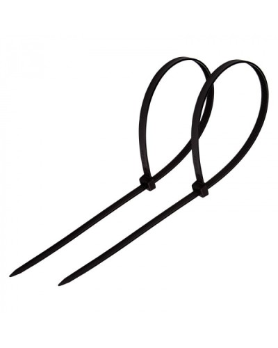 Стяжка нейлоновая неоткрывающаяся, безгалогенная (halogen free) 150x3.6мм, черная (100 шт) в Березниках Стяжки-хомуты Pintop.ru