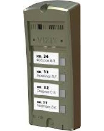 Панель вызова Vizit БВД-306-6 в Березниках Многоабонентные устройства Pintop.ru