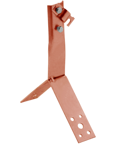 Держатель проводника круглого 6-10мм винтовой для конька h=80мм медь IEK (ZDP80-50-4-16-80) в Березниках Крепеж Pintop.ru