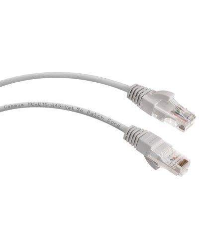 Шнур коммутационный 2xRJ-45/8P8C U/UTP кат.5е (2 м) Cabeus PC-UTP-RJ45-Cat.5e-2m в Березниках Патчкорды (медные) Pintop.ru