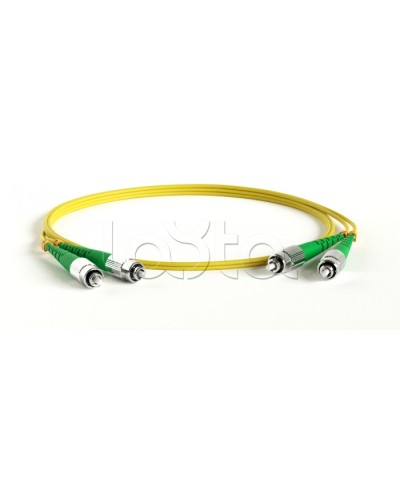 Патч-корд волоконно-оптический Hyperline FC-D2-9-FC/AR-LC/AR-H-1M-LSZH-YL в Березниках Патч-корды оптические Pintop.ru
