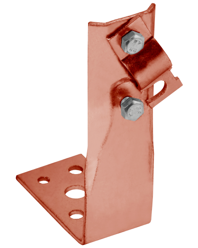 Держатель проводника круглого 6-10мм винтовой угловой h=80мм медь IEK (ZDP87-50-1-16-80) в Березниках Крепеж Pintop.ru